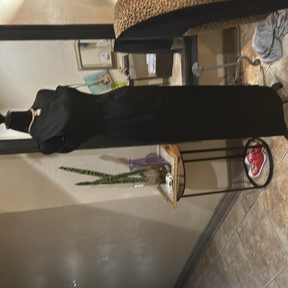 Off the shoulder classic black dress